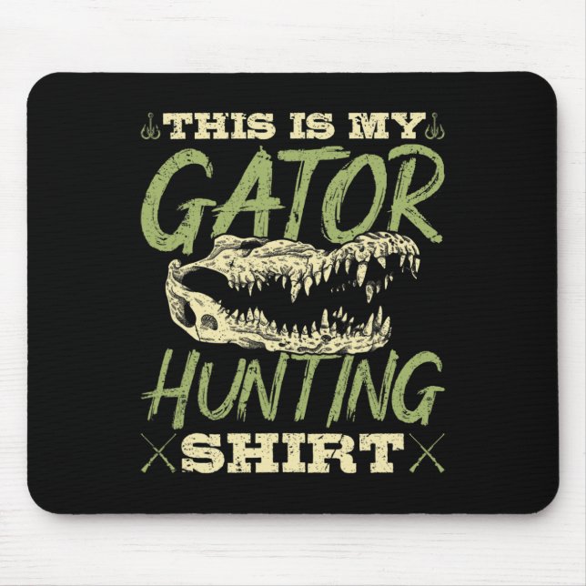Alligator Hunter Hunting Lover Gift  Mouse Mat (Front)