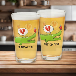 Alligator in Love Glass