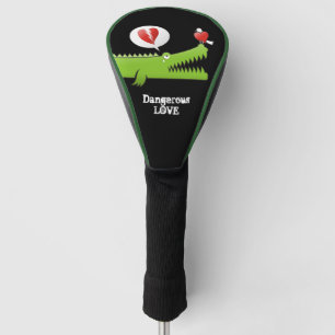 Alligator in Love Golf Head Cover