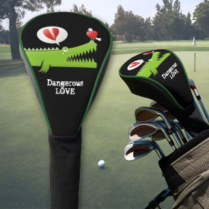 Alligator in Love Golf Head Cover