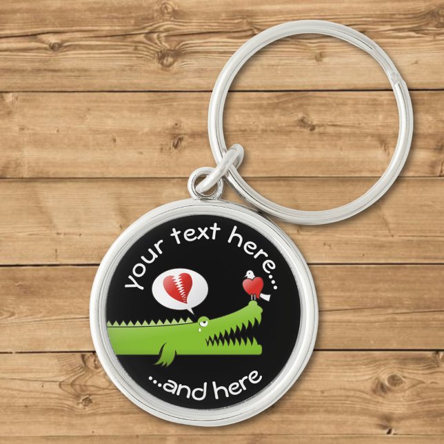 Alligator in Love Key Ring (Creator Uploaded)