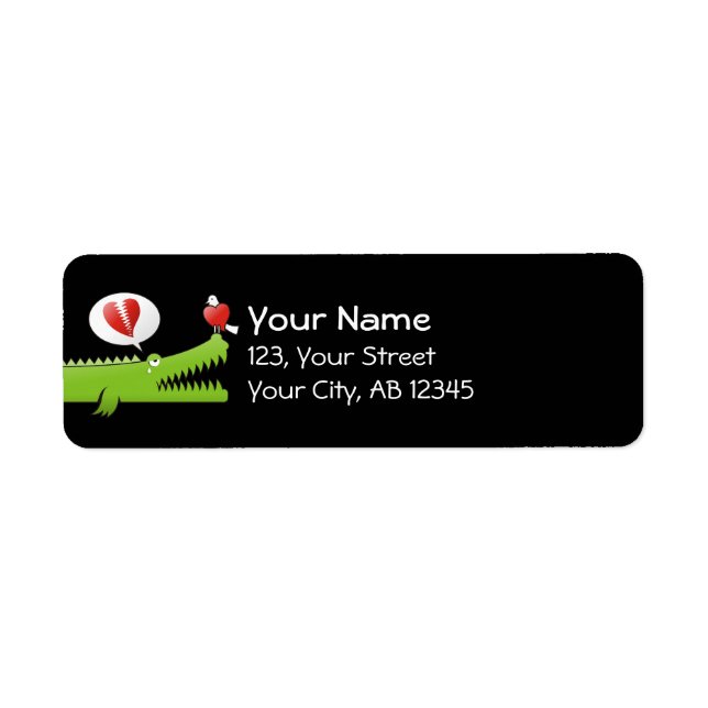 Alligator in Love Label (Front)