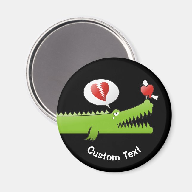 Alligator in Love Magnet (Front/Back)