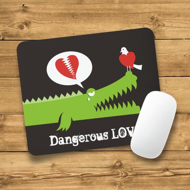 Alligator in Love Mouse Mat (Creator Uploaded)