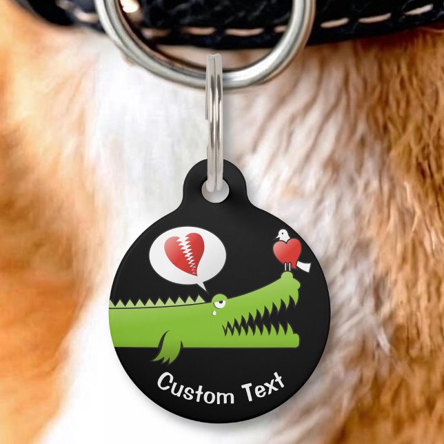Alligator in Love Pet Name Tag (Creator Uploaded)