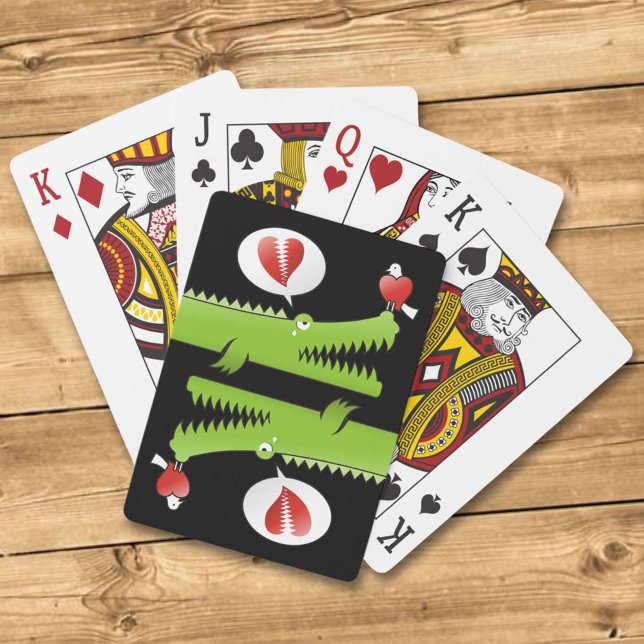 Alligator in Love Playing Cards (Creator Uploaded)