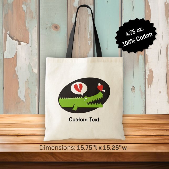 Alligator in Love Tote Bag (Creator Uploaded)