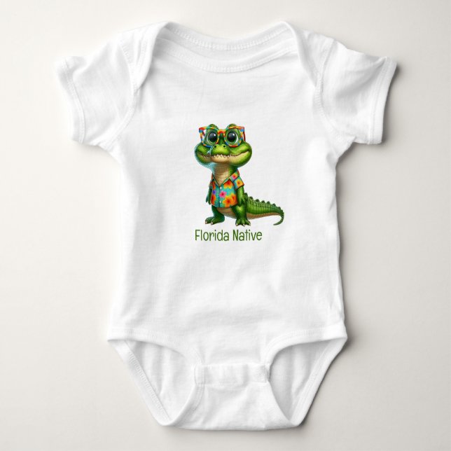 Alligator in Tropical Shirt  (Front)
