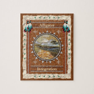 Alligator-Integration - Jigsaw Puzzle w/ Gift Box