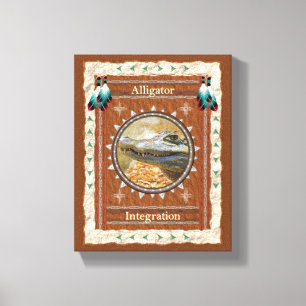 Alligator-Integration - Wrapped Canvas Print
