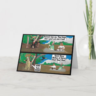 ALLIGATOR JOKE. CARD