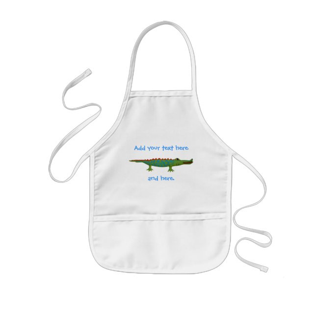 Alligator Kids Apron (Front)
