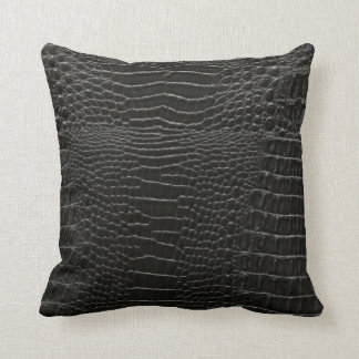 alligator leather cushion