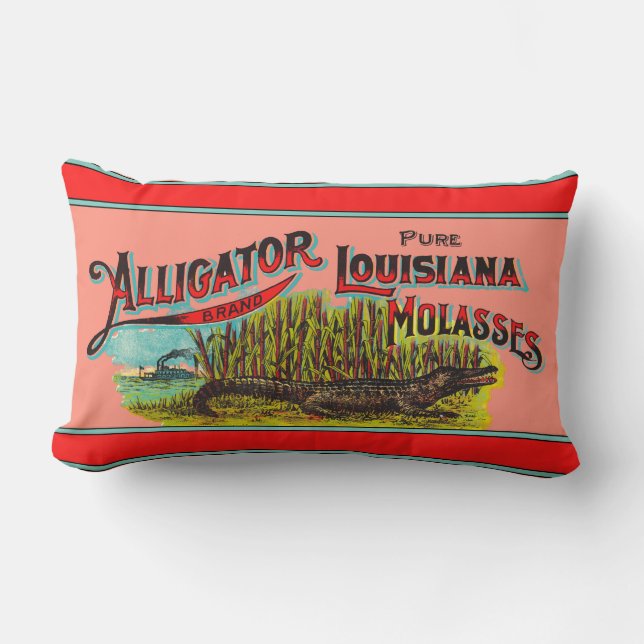 Alligator Louisiana Molasses Lumbar Cushion (Front)