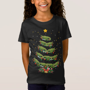 Alligator Lover Xmas Gift Alligator Christmas Tree T-Shirt