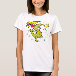 Alligator Mardi Gras women's Tee