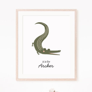Alligator Nursery Wall Art