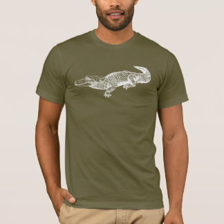 alligator on dark shirt
