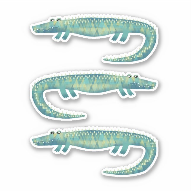 Alligator or Crocodile Cute Animal Wildlife (Front)