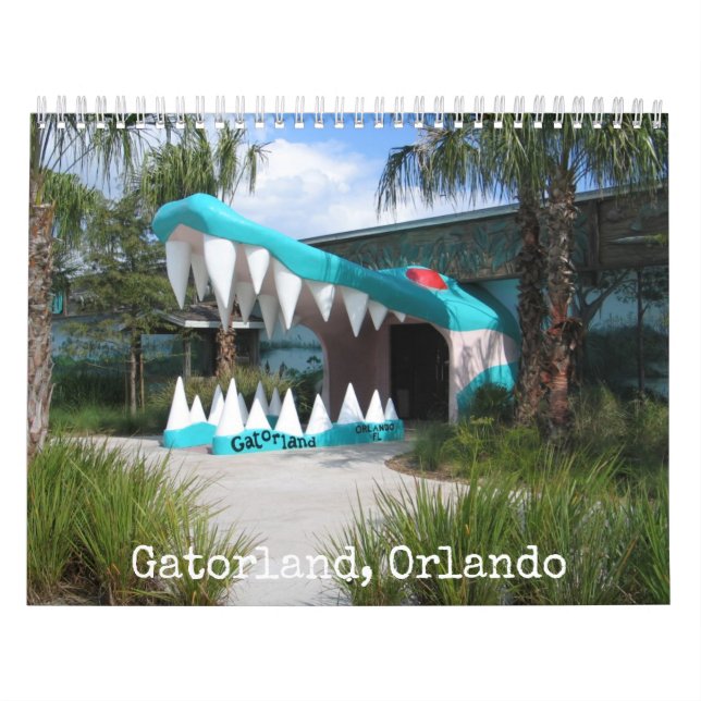 Alligator Park in Orlando Wall Calendar (Cover)