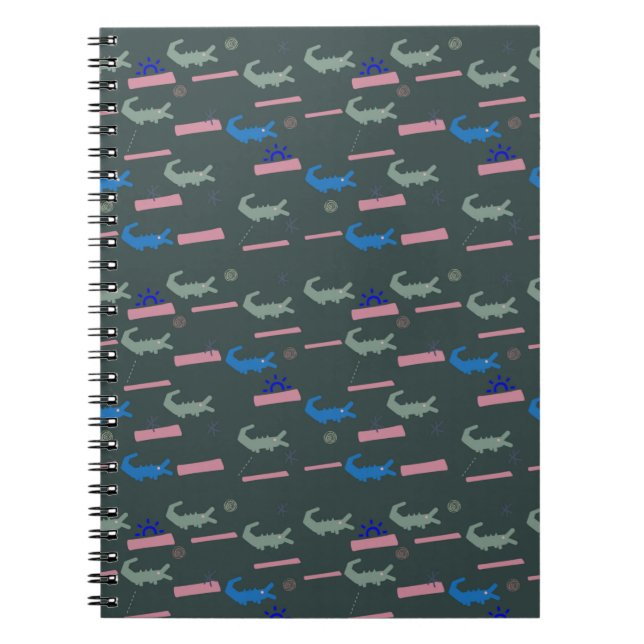 Alligator Pattern Notebook (Front)