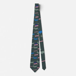 Alligator Pattern  Tie