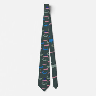 Alligator Pattern Tie