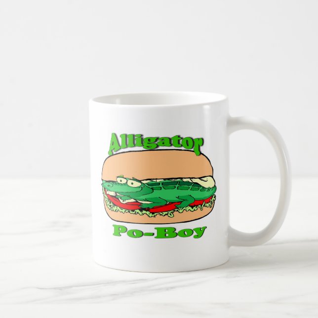 Alligator Po-Boy Coffee Mug (Right)