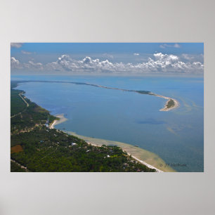 Alligator Point, Florida Aerial Photograph Poster
