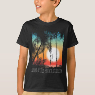 Alligator Point Florida Beach Palms Vacation Surf T-Shirt