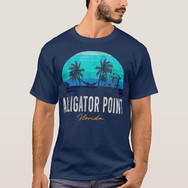 Alligator Point Florida Vacation Beach Sunset T-Shirt (Front)