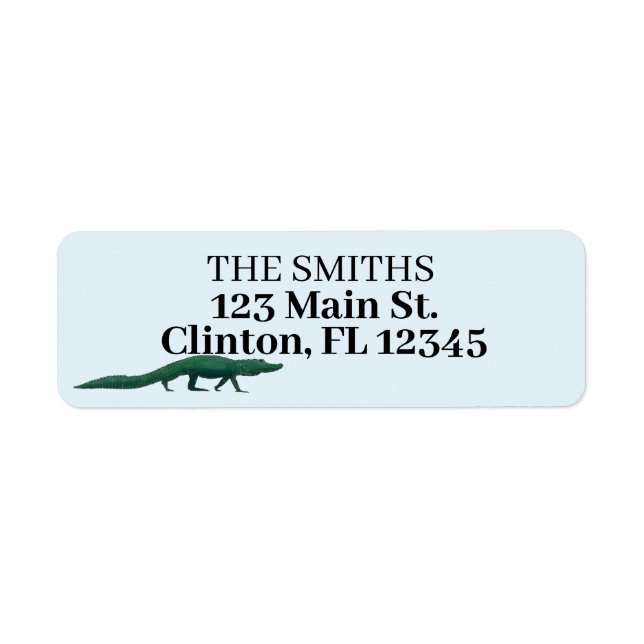 Alligator Return Address Labels  (Front)