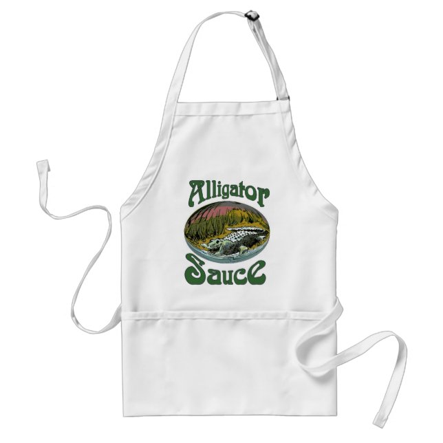 Alligator Sauce Logo Standard Apron (Front)