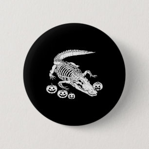 Alligator Skeleton Birthday Halloween Mens Womens 6 Cm Round Badge