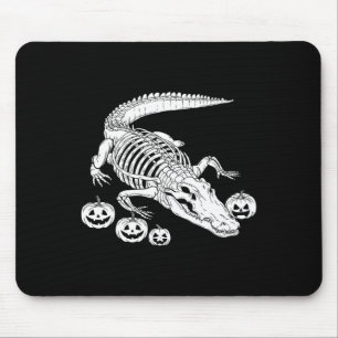 Alligator Skeleton Birthday Halloween Mens Womens Mouse Mat