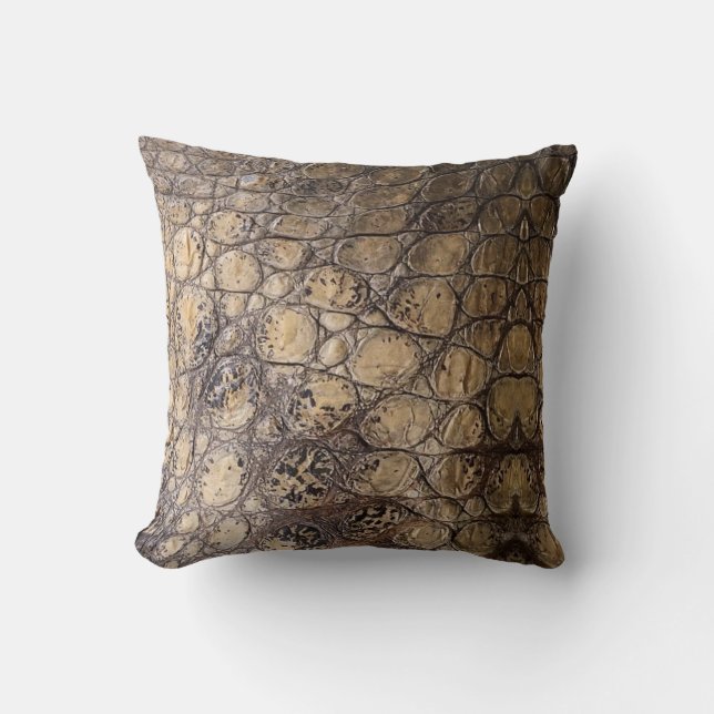 Alligator skin print  cushion (Front)