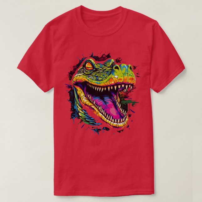 Alligator Smiling T-Shirt (Design Front)