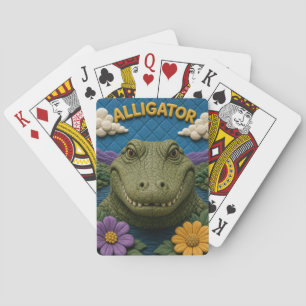 Alligator Swamp Edge Modern KlayKoo Playing Cards