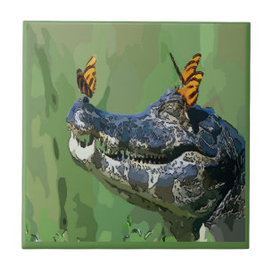 Alligator  Tile, Dutch Look, Personalise Tile