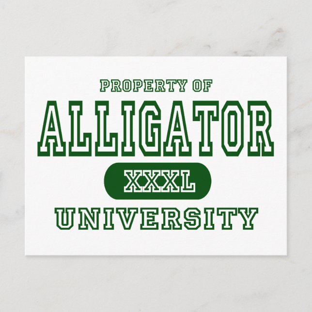 Alligator University Postcard (Front)