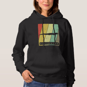 Alligator Vintage Retro Poster Animal Hoodie