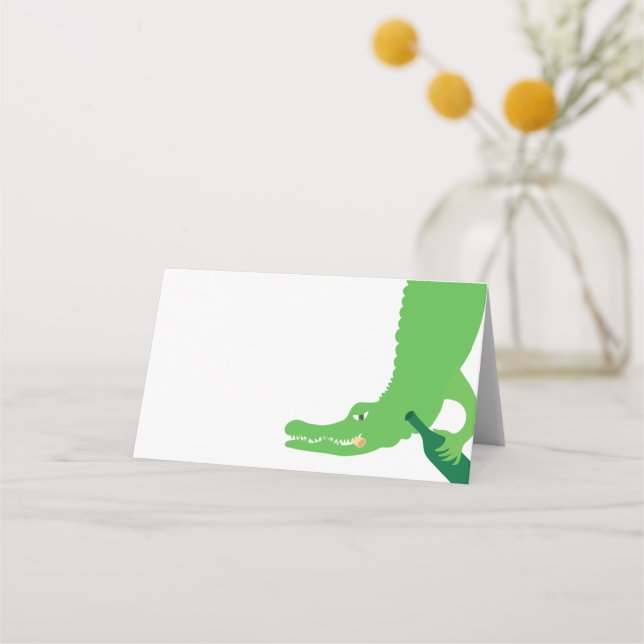 Alligator Wine Place Card (Front)