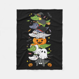 Alligator Witch Vamre Ghost Halloween Kids Mens Wo Fleece Blanket