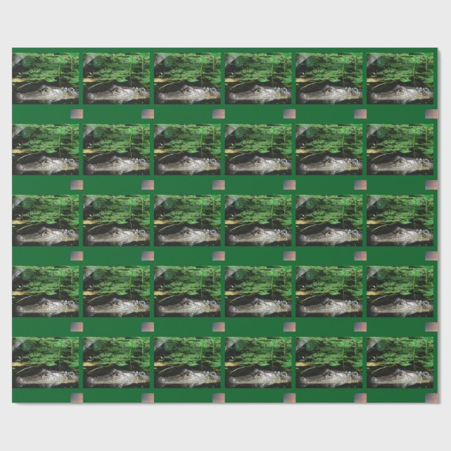 Alligator Wrapping Paper (Flat)