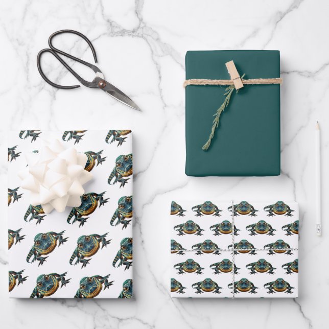 Alligator Wrapping Paper Sheet (Front)