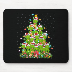 Alligator Xmas Tree Lighting Santa Alligator Chris Mouse Mat