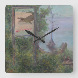 ALLIGATORS BE CAREFUL! Wall Clock