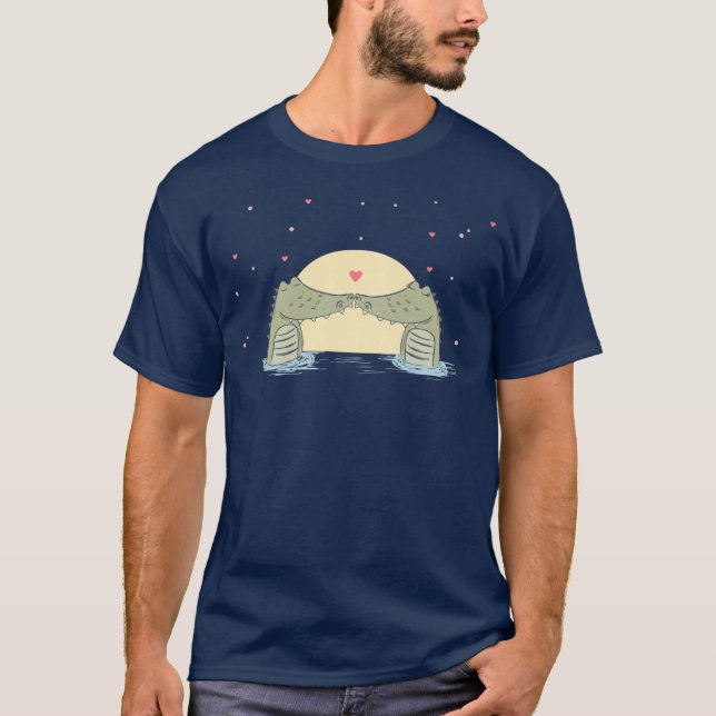 Alligators in Love Valentine T-Shirt (Front)