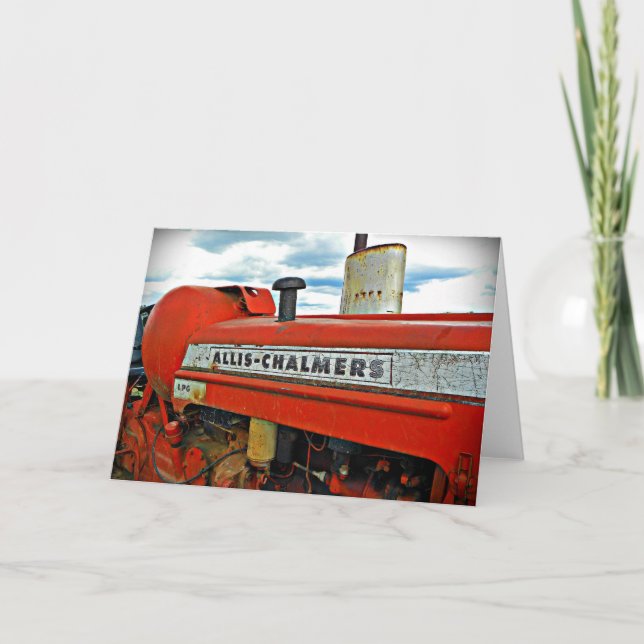 Allis Chalmers tractor Card (Front)