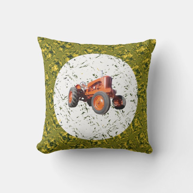Allis Chalmers WD45 Vintage Tractor Pillow (Front)